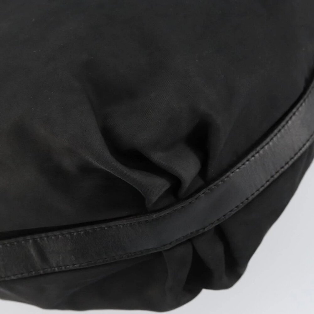 PRADA Shoulder Bag Nylon Black Silver Auth ka421 - Picture 5 of 16